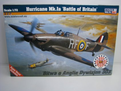 letadlo Hawker Hurricane Mk.la Battle of Britain 1:72 Mister Craft