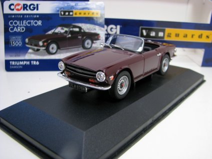 Triumph TR6 Damson 1:43 Corgi Vanguards VA14700