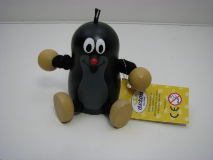 Krtek dřevěná figurka 6 cm