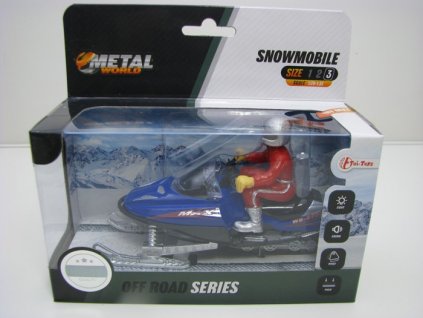 Sněžný skútr s figurkou modrý 12 cm Toi-Toys