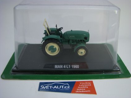 Traktor Man 4L1 1960 Green 1:43 Atlas Hachette Collections