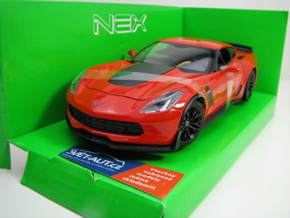 Chevrolet Corvette Z06 2017 Red 1:24 Welly