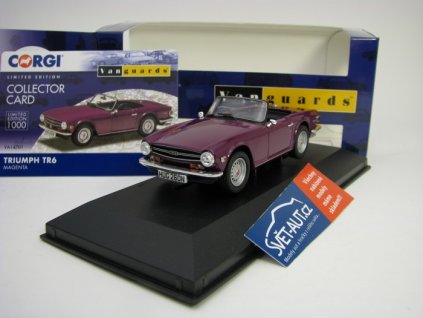 Triumph TR6 Magenta 1:43 Corgi Vanguards VA14701