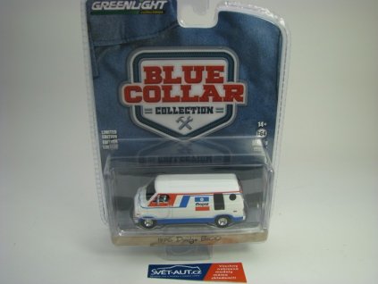 Dodge B100 1976 Mopar 1:64 Blue Collar série 9 Greenlight 35200