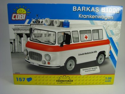 Cobi 24595 Barkas B1000 Záchranka stavebnice 1:35 Youngtimer collection