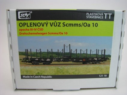 Oplenový vůz Scmms/Oa 10 ČSD stavebnice 1:120 TT SDV 12118