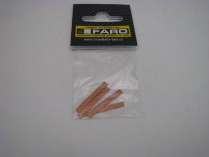 Stírací kartáčky Cu 25 mm k autům SRC autodráha ITES, FARO, EuropaCup, Gonio