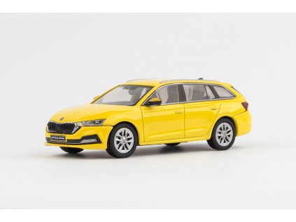 Škoda Octavia IV Combi 2020 Žlutá Telecom 1:43 Abrex