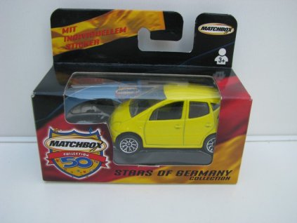 Mercedes-Benz A Class Yellow 1:57 Stars Of Germany Matchbox