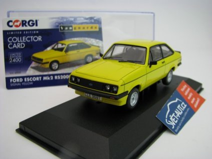 Ford Escort Mk2 RS2000 Custom Signal Yellow 1:43 Corgi Vanguards 14900
