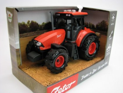 Traktor Zetor 14 cm plast světlo zvuk setrvačník teddies