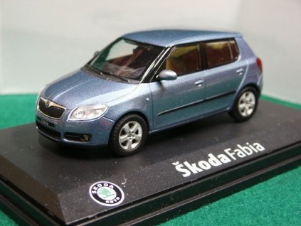 Škoda Fabia II 2006 CE Satin Gray Metallic 1:43 Abrex