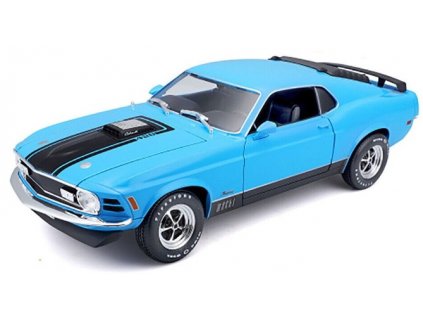 Ford Mustang Mach 1 1970 Modrý 1:18 Maisto 31453