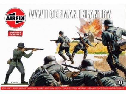 Plastikový model figurek German Infantry WIWII 1:32 Airfix A02702V