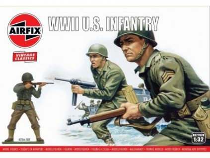 Plastikový model figurek WWII U.S. Infantry 1:32 Airfix A02703V