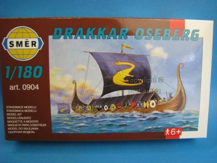 Vikingská Loď Drakkar Oseberg stavebnice 1:180 Směr 0904