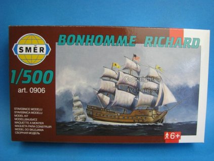 Loď Plachetnice Bonhomme Richard stavebnice 1:500 Směr 0906