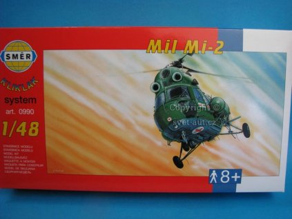 Vrtulník Mil Mi-2 Záchranka stavebnice 1:48 Směr 0990