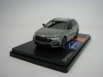 Škoda Octavia IV Combi RS 2020 Šedá Steel Uni 1:43 Abrex