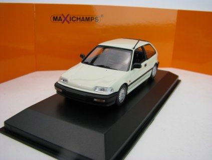 Honda Civic 1990 White 1:43 Maxichamps