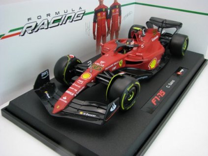 Ferrari F1-75 No.55 Sainz Matto Red 1:18 Bburago