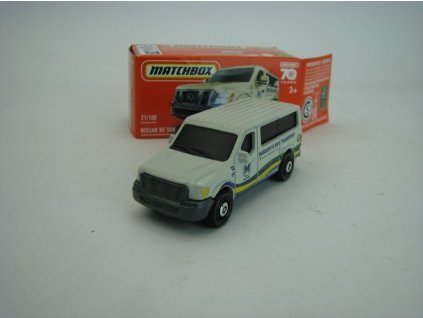 Mattel Matchbox Angličák v krabičce Nissan NV Van 70 Years