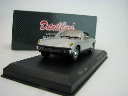 Volkswagen Porsche 914-4 1969 Cabrio Silver 1:43 Detailcars Platinum