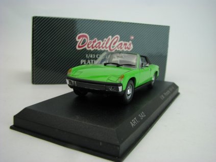 Volkswagen Porsche 914-4 1969 Cabrio Green 1:43 Detailcars Platinum
