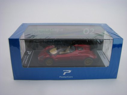 Pagani Zonda F 2005 Hypercar League Collection Rasso Dubai 1:64 PosterCars