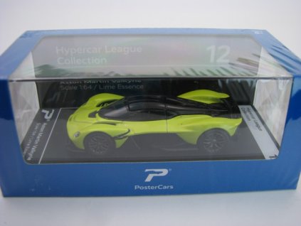 Aston Martin Valkyrie Hypercar League Collection Lime Essence 1:64 PosterCars