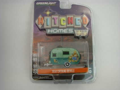 Caravan Catolac Deville 1958 Hitched Homes 1:64 Greenlight