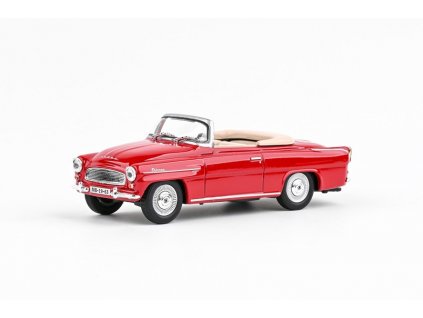 Škoda Felicia Roadster 1963 1:43 Červená Tmavá 1:43 Abrex