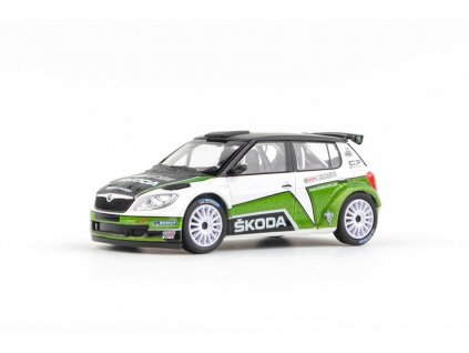 Škoda Fabia II FL S2000 2010 Škoda Motorsport Design 2012 Black Roof 1:43 Abrex 604T