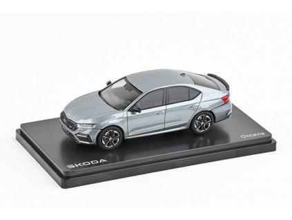 Škoda Octavia IV RS 2020 Šedá Platin Metalíza 1:43 Abrex
