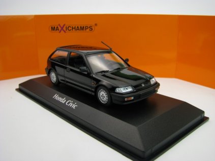 Honda Civic 1990 Black 1:43 Maxichamps