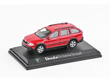 Škoda Octavia II Combi Scout 2007 Červená Corrida 1:43 Abrex