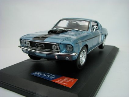 Ford Mustang GT Cobra Jet 1968 Blue 1:18 Maisto