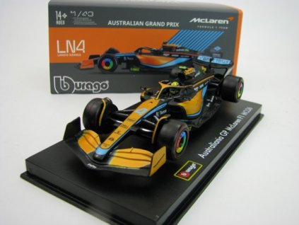 Formule McLaren F1 MCL36 No.4 Norris Australian GP 2022 1:43 Bburago 38064