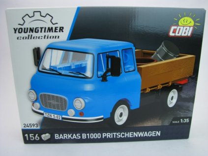 COBI 24593 Barkas B1000 PritschenWagen stavebnice 1:35 Youngtimer collection