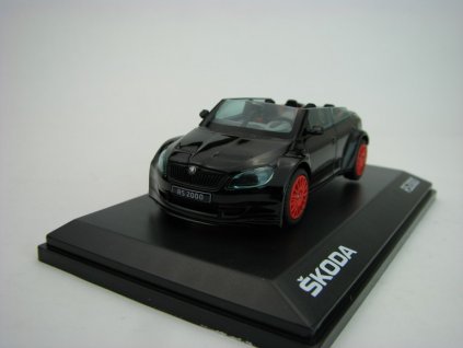 Škoda Fabia RS2000 Concept Car Black with Red Wheels 1:43 Abrex
