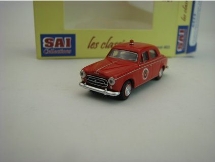 Peugeot 403 limousine 1959 Sapeurs Pompiers de Paris 1:87 HO Sai Collections