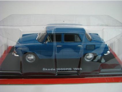 Škoda 1000 MB 1969 Bluegreen 1:24 Atlas Hachette