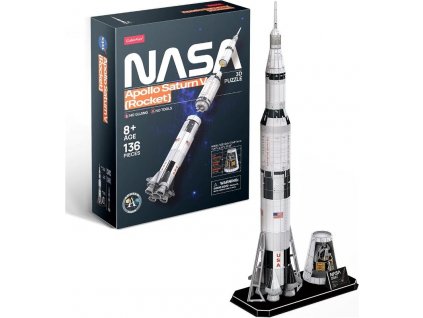 Puzzle 3D NASA Raketa Apollo Saturn V Cubicfun