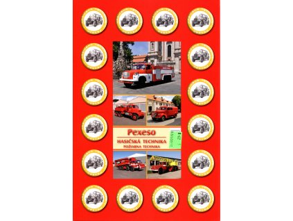 Pexeso Hasičská Technika vozy SDH obsahuje 2 x 32 hracích kartiček