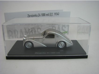 Zbrojovka Z4 1000 mil 1934 Silver 1:43 AutoCult