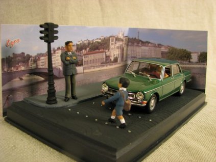 Simca 1501S Green 1:43 Diorama Ixo Altaya Atlas