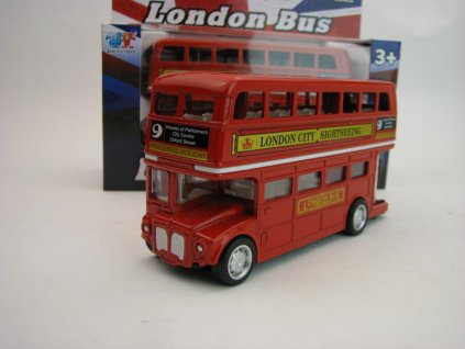 Autobus dvoupatrový Doubledecker London Bus 1:64 Teddies