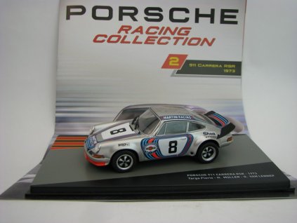 Časopis + Porsche 911 Carrera RSR Targa Florio No.8 Muller 1973 1:43 Ixo Atlas
