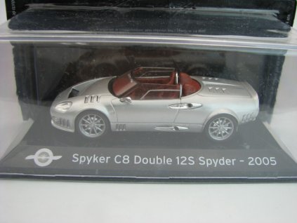 Spyker C8 Double 12S Spyder 2005 Silver 1:43 Atlas Edition