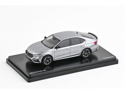 Škoda Octavia IV RS 2020 Šedá Quicksilver Metalíza 1:43 Abrex